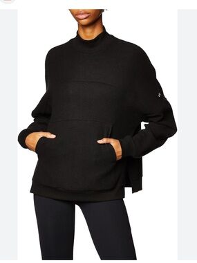 ALO Yoga Black Cowl Turtleneck Sweater
